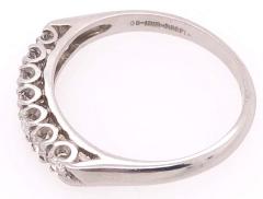 14 Karat White Gold Half Anniversary Diamond Bridal Wedding Ring Band - 2930942