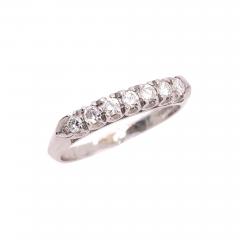 14 Karat White Gold Half Anniversary Diamond Bridal Wedding Ring Band - 2932485