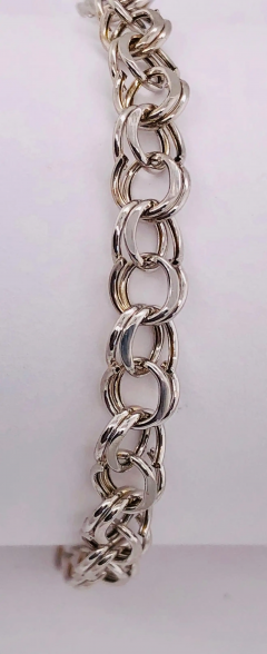 14 Karat White Gold Link Bracelet - 2588552