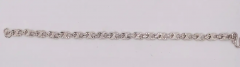 14 Karat White Gold Link Bracelet - 2588529