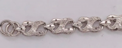 14 Karat White Gold Link Bracelet - 2588532