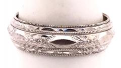 14 Karat White Gold Wedding Band Ring - 2659700