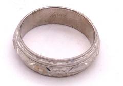 14 Karat White Gold Wedding Band Ring - 2659702