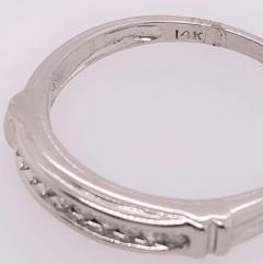 14 Karat White Gold and Diamond Band Bridal Ring 0 25 TDW - 2940347