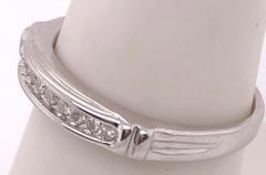 14 Karat White Gold and Diamond Band Bridal Ring 0 25 TDW - 2940353