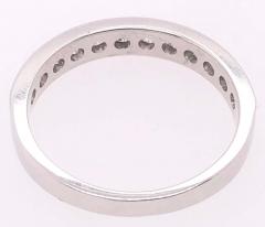 14 Karat White Gold and Diamond Band Bridal Wedding Ring - 2930861