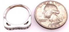 14 Karat White Gold and Diamond Wedding Band Bridal Anniversary Ring - 2852464