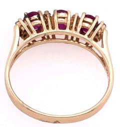14 Karat Yellow Gold Contemporary Ruby and Diamond Ring - 2930912