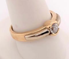 14 Karat Yellow Gold Engagement Bridal Ring 0 50 Total Diamond Weight - 2600551