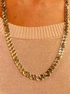 14 Karat Yellow Gold Fancy Link Necklace - 2659536