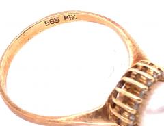 14 Karat Yellow Gold Fashion Pearl Ring with Diamonds - 2737429