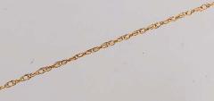 14 Karat Yellow Gold Necklace with Diamond Encrusted Pendant 0 25 TDW - 1240168