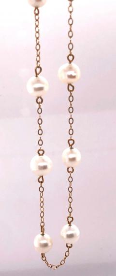 14 Karat Yellow Gold Peter Brown Pearl and Gold Link Necklace - 2940470