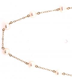 14 Karat Yellow Gold Peter Brown Pearl and Gold Link Necklace - 2940474