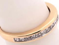 14 Karat Yellow Gold and Diamond Band Wedding Ring 0 45 TDW - 2940303