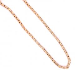 14 Karat Yellow and White Gold Baraka Brev Luxury Heavy Link Necklace - 2733652