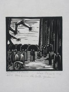 Wharton Esherick Tristram and Iseult Act II Scene 2 The Castle Garden 1931 - 16492