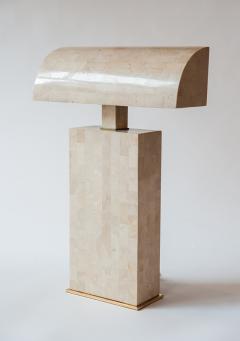Karl Springer Coral Veneered Sculpture Desk Lamp Karl Springer USA c 1980 s - 18439