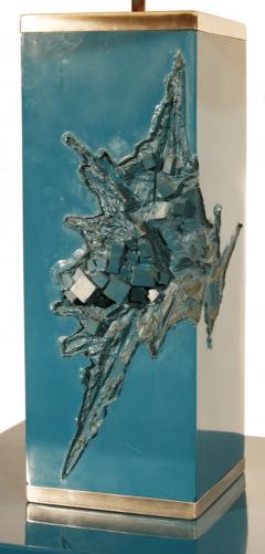 Maison Charles Lacquered Corner Table and Lamp Maison Charles France c 1960 s - 18760