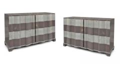 Samuel A Marx Pair of Serpentine Front Dressers USA c 1950 s - 18767