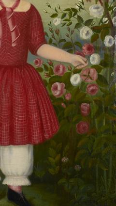 Girl in a Red Dress c 1850 - 23827