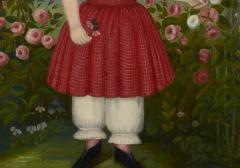 Girl in a Red Dress c 1850 - 23828