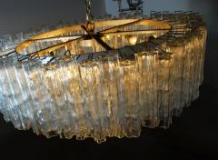 Monumental Camer Glass Chandelier Circa 1970 Free Shipping - 24296