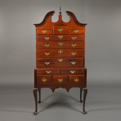 The Dall Family Queen Anne Bonnet Top Highboy - 29481