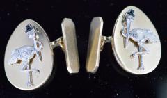 14K Gold Cufflinks New York City Stork Club - 339623