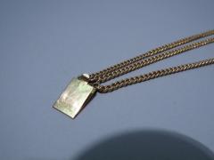 14K Gold Semi Precious Stones Chain Circa 1930 - 3748245