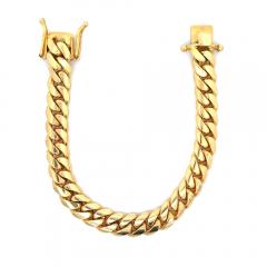 14K Solid Gold Miami Cuban Link Chain Bracelet 4 21 5MM 6 10  - 3798766