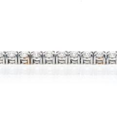 14K WHITE GOLD 10 65CTS ROUND CUT STRAIGHT LINE TENNIS BRACELET - 2363144