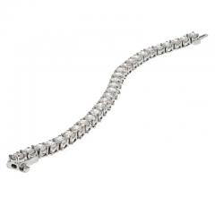 14K WHITE GOLD 11 72 CARATS DIAMOND TENNIS BRACELET - 2824446