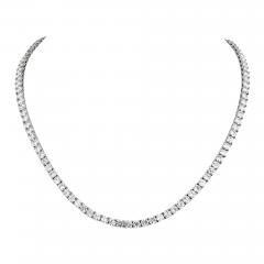 14K WHITE GOLD DIAMOND STRAIGHTLINE NECKLACE - 2769618