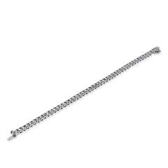 14K White Gold 4 98cttw Round Brilliant Cut Tennis Bracelet - 4612283