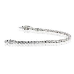 14K White Gold 7 01cttw G H VS2 Tennis Bracelet - 4254178