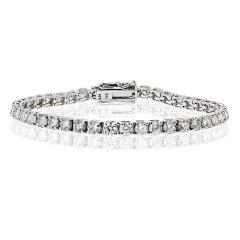 14K White Gold 8 04cttw Diamond Tennis Bracelet - 4289976