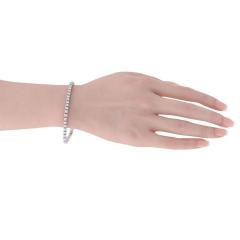 14K White Gold Classic 4 Prong Natural Diamond 5 01cttw Tennis Bracelet - 4511059
