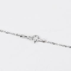 14K White Gold Diamond Heart Pendant Necklace - 4715090