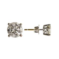14K White Gold Diamond Stud Earrings 1 60ct - 4738563