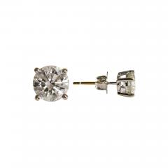 14K White Gold Diamond Stud Earrings 1 60ct - 4738592