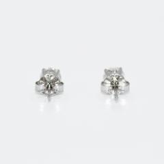 14K White Gold Diamond Studs 90tdw 1g - 4738119