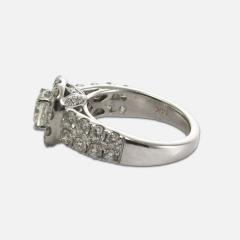 14K White Gold Vintage Diamond Ring 2 68ct GIA Certified - 4526036