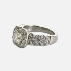14K White Gold Vintage Diamond Ring 2 68ct GIA Certified - 4526037