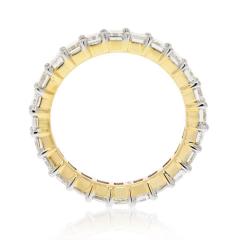 14K YELLOW GOLD 4 25CTS EMERALD CUT DIAMOND ETERNITY ETERNITY BAND - 2293997