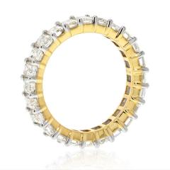 14K YELLOW GOLD 4 25CTS EMERALD CUT DIAMOND ETERNITY ETERNITY BAND - 2294001