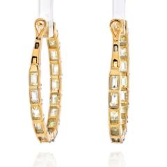 14K YELLOW GOLD EMERALD CUT DIAMOND 5 25CTS EARRINGS - 2293990