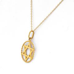 14K YELLOW GOLD STAR OF DAVID PENDANT - 2379273