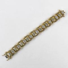 14K Yellow Gold Diamond Encrusted Bracelet 11ct - 4525878