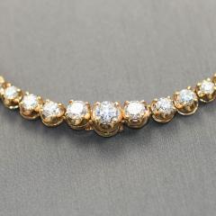 14K Yellow Gold Diamond Necklace 6 90tdw 22 1g - 4525747